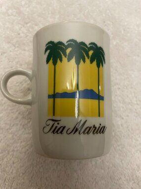 Set of 2 Vintage Tia Maria Advertising Mugs